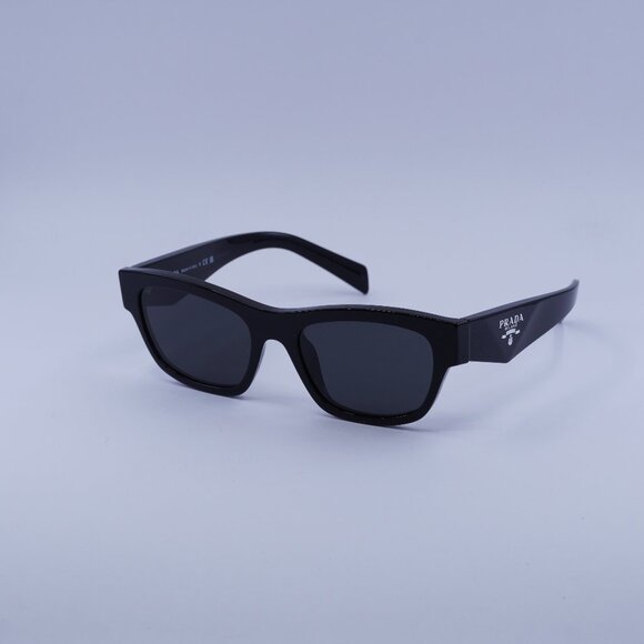Prada PRB09S 16K08Z Sunglasses Black Butterfly Frame, Dark Grey Lenses - Picture 1 of 11